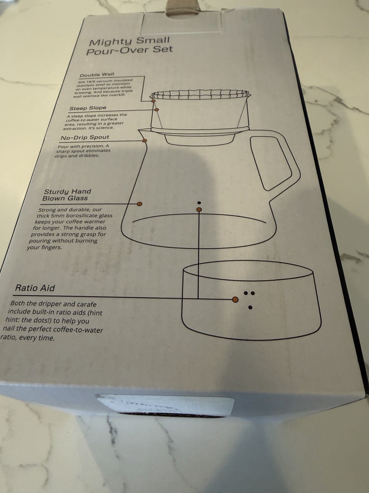 NIB Fellow Mighty Small Stagg Pour Over Set Coffee Maker (Matte White) gallery