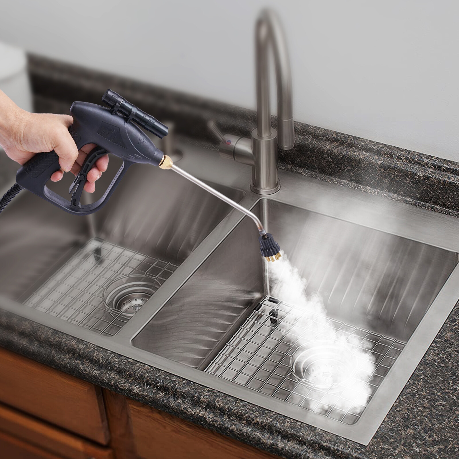 Steam Cleaner 360 Cleaning Multi-Purpose High Pressure Vapor Steamer Machine NEW gallery