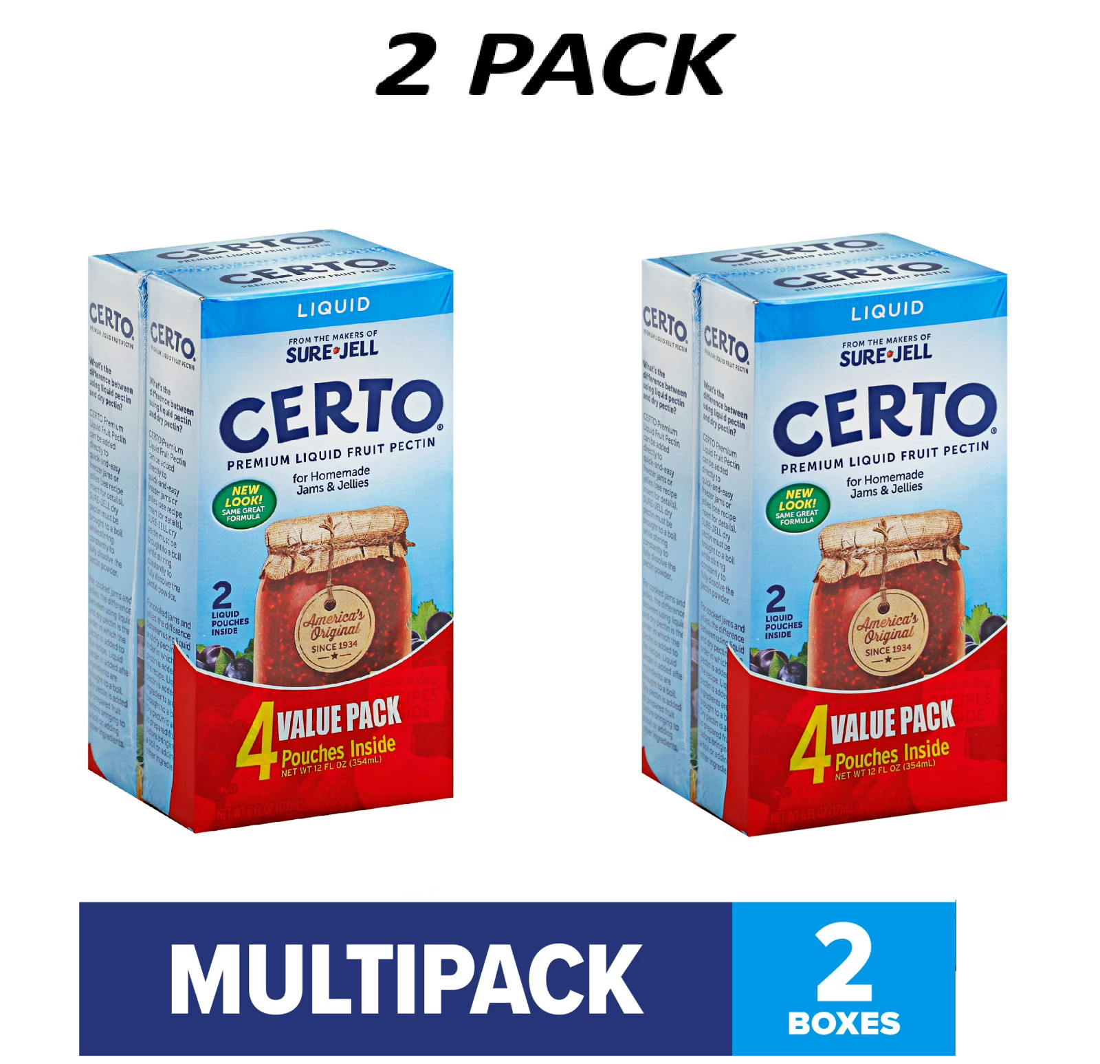 (2 Pack) Certo Premium Liquid Fruit Pectin 6 fl oz 4 Count Canning. gallery