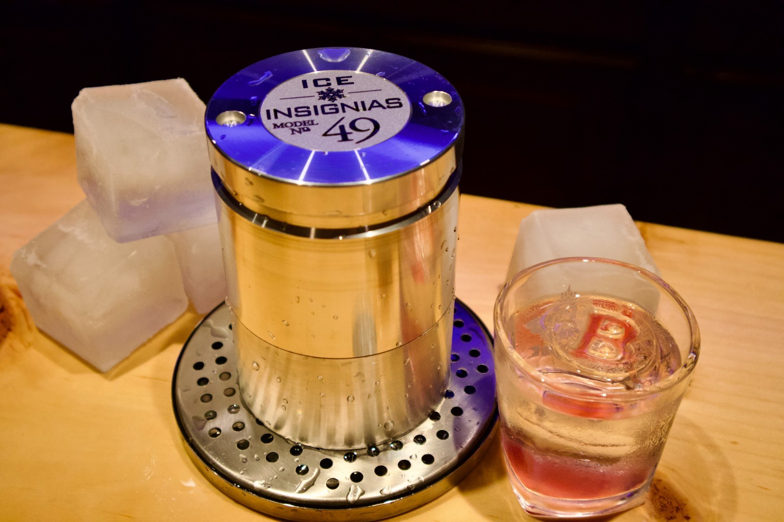 Personalized Ice Ball Press w/ Monogram - Whiskey Ice Sphere Mold Cocktail Kit gallery