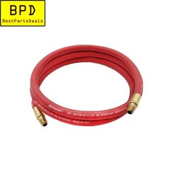 CONTINENTAL 3 Ft x 3/8″ Diameter Rubber Air Hose 1/4″ 250 PSI MNPT 10368