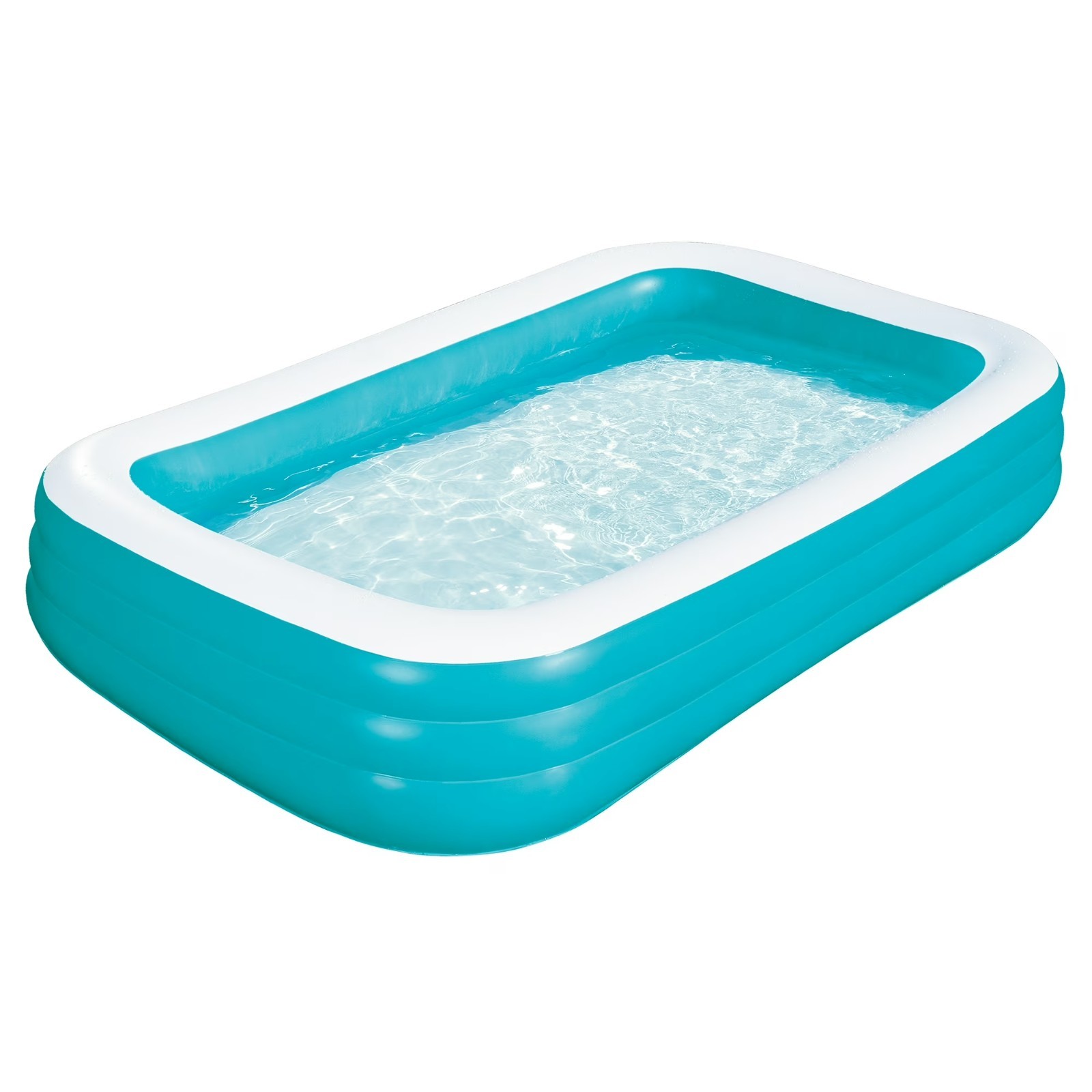 Bluescape 10ft Rectangular Family Inflatable Swimming Pool for Ages 6 and Up gallery