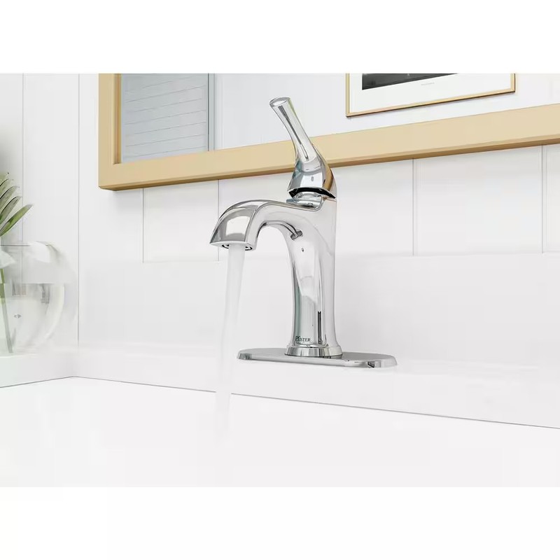 Ladera Single Hole Single-Handle Bathroom Faucet in Polished Chrome gallery