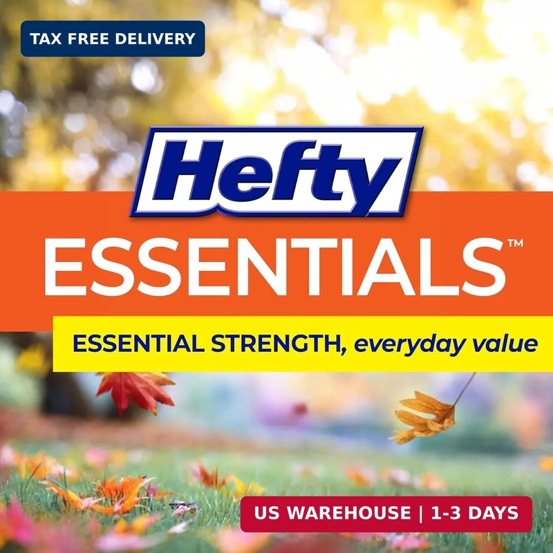 Hefty Essentials Extra Large 39 Gallon Trash Bags, 40 Count, Extra Large Trash B gallery