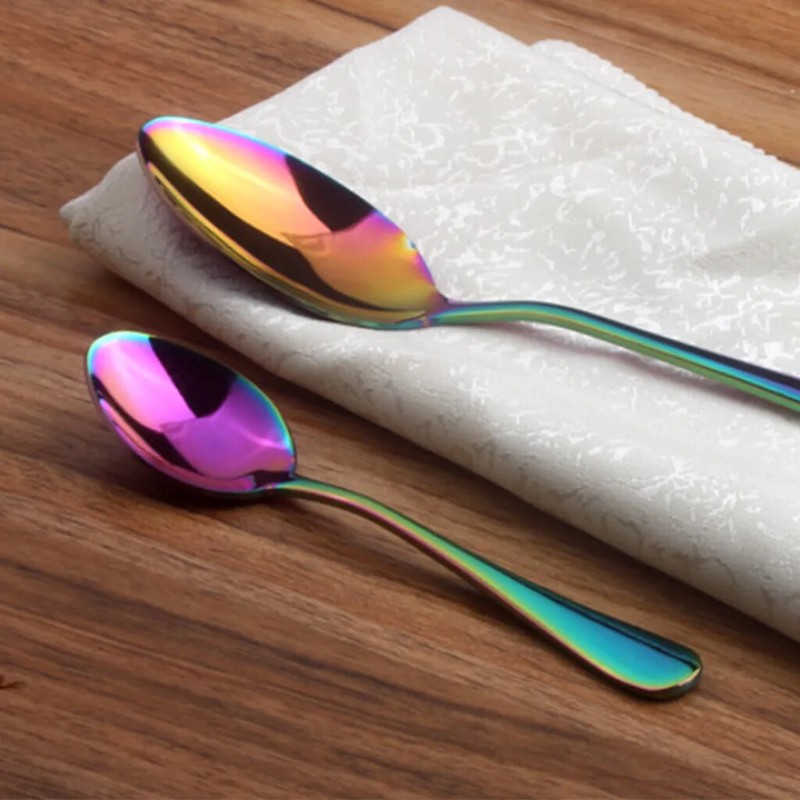4pcs Silverware Set Flatware Cutlery Sets Stainless Steel Knife Fork Spoon US gallery