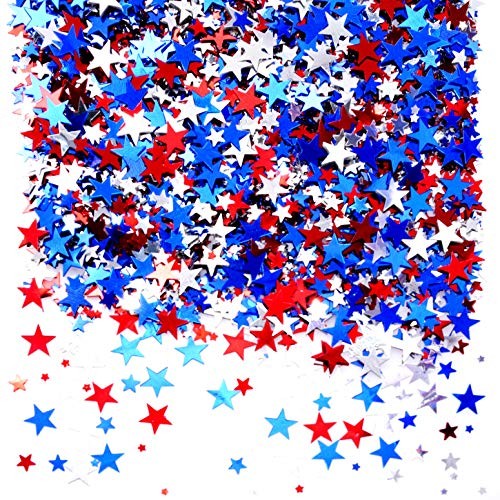 Independence National Day Patriotic Party Confetti - Twinkle Stars Metallic gallery