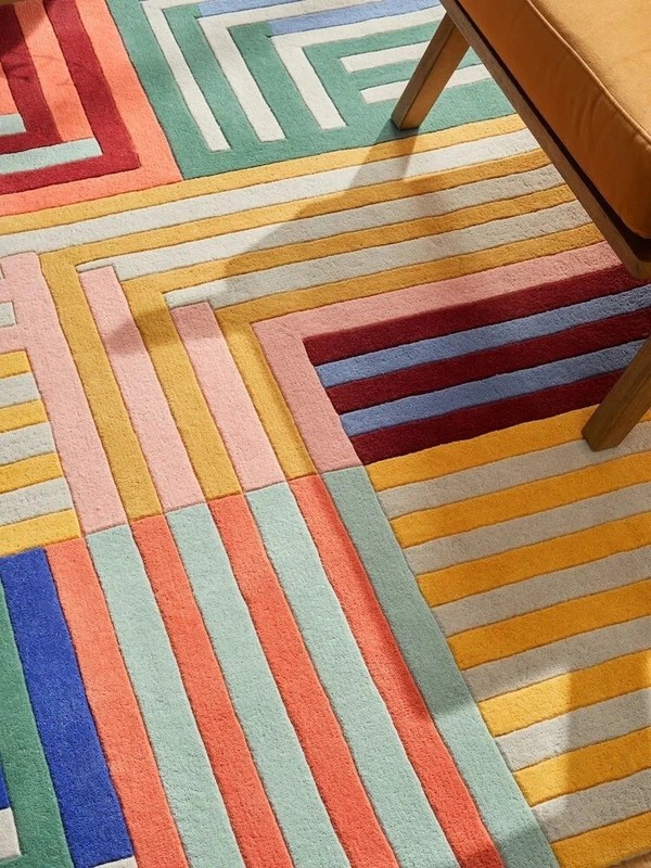Handmade Wool Rug 5x7 - Soft Wool, Modern Style, Durable & Stylish Rug gallery