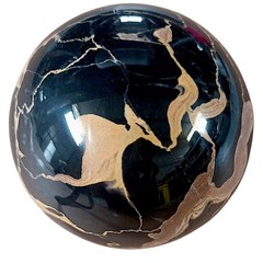 New Portoro Nero Marble Sphere Decorative Sculpture Natural Stone D 6,5Cm