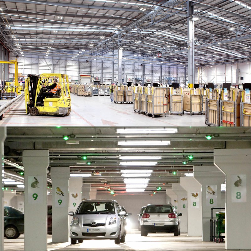 25PCS JESLED T8 8FT LED Shop Light Fixtures 72W 8Foot LED Tube Light Bulbs 6500K gallery