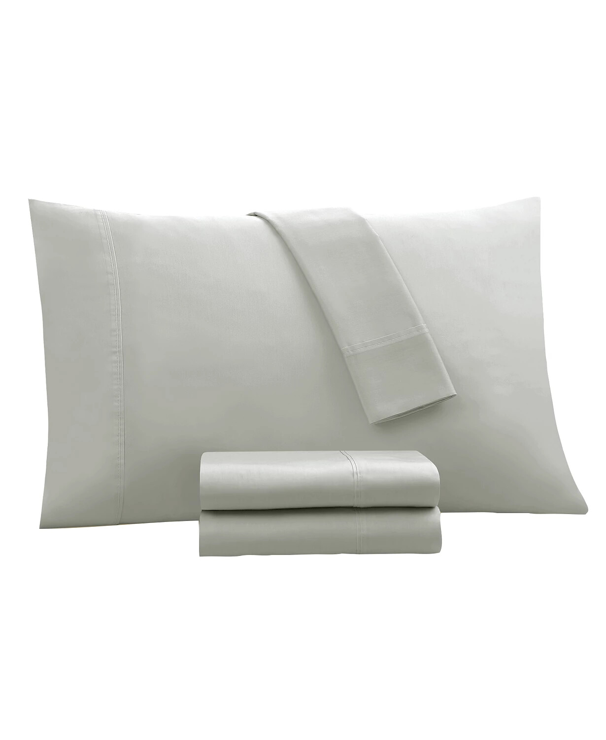 Kensington Garden Dover 1500 Thread Count 6-Piece Queen Sheet Set, Gray gallery