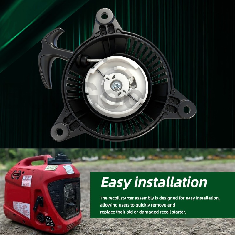 Recoil Starter Assembly w/ Pull Cord for Predator Surge 1400W Inverter Generator gallery