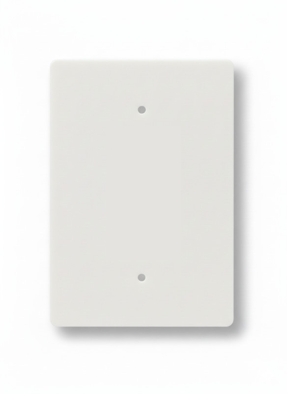 4"x6" Oversize Blank Electrical Wall Cover Plate, Large, 1-Gang, White