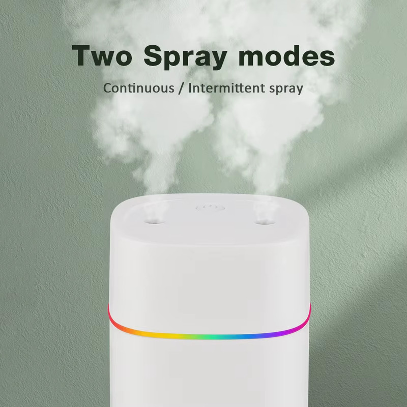 600ML Air Humidifier Double Spray Port Essential Oil Aromatherapy Diffuser Mute gallery