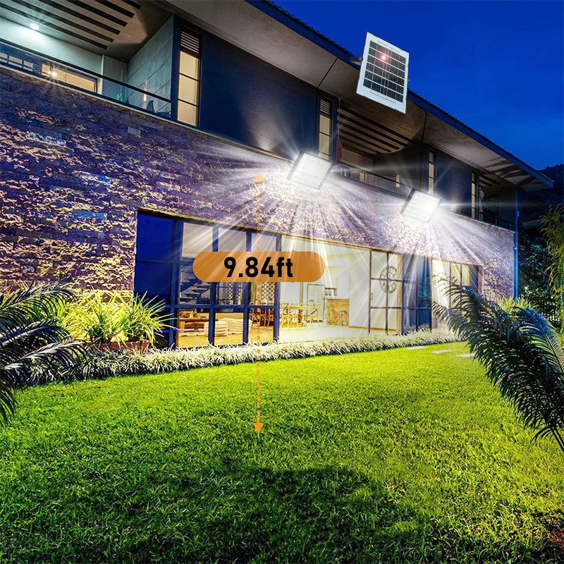Solar Powered LED Double Lights Garage Shed Light Garden Indoor Outdoor Garage gallery
