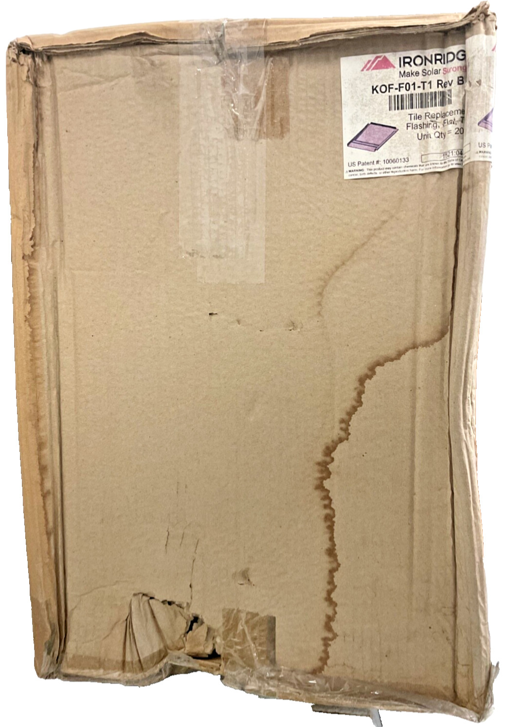 Ironridge Tile Replacement Flashing Flat / KOF-F01-T1 (PACK of 20) gallery