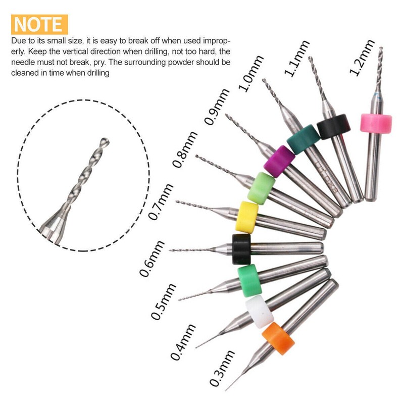 59 Pcs Mini Micro Hand Twist Drill Bits Set Rotary Precision Pin Vise Tools Kit gallery