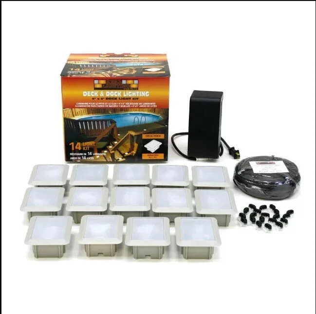 (14-Pack KIT) Kerr Lighting Deck Lights (4" x 3") - For Decks, Docks, & Stairs gallery
