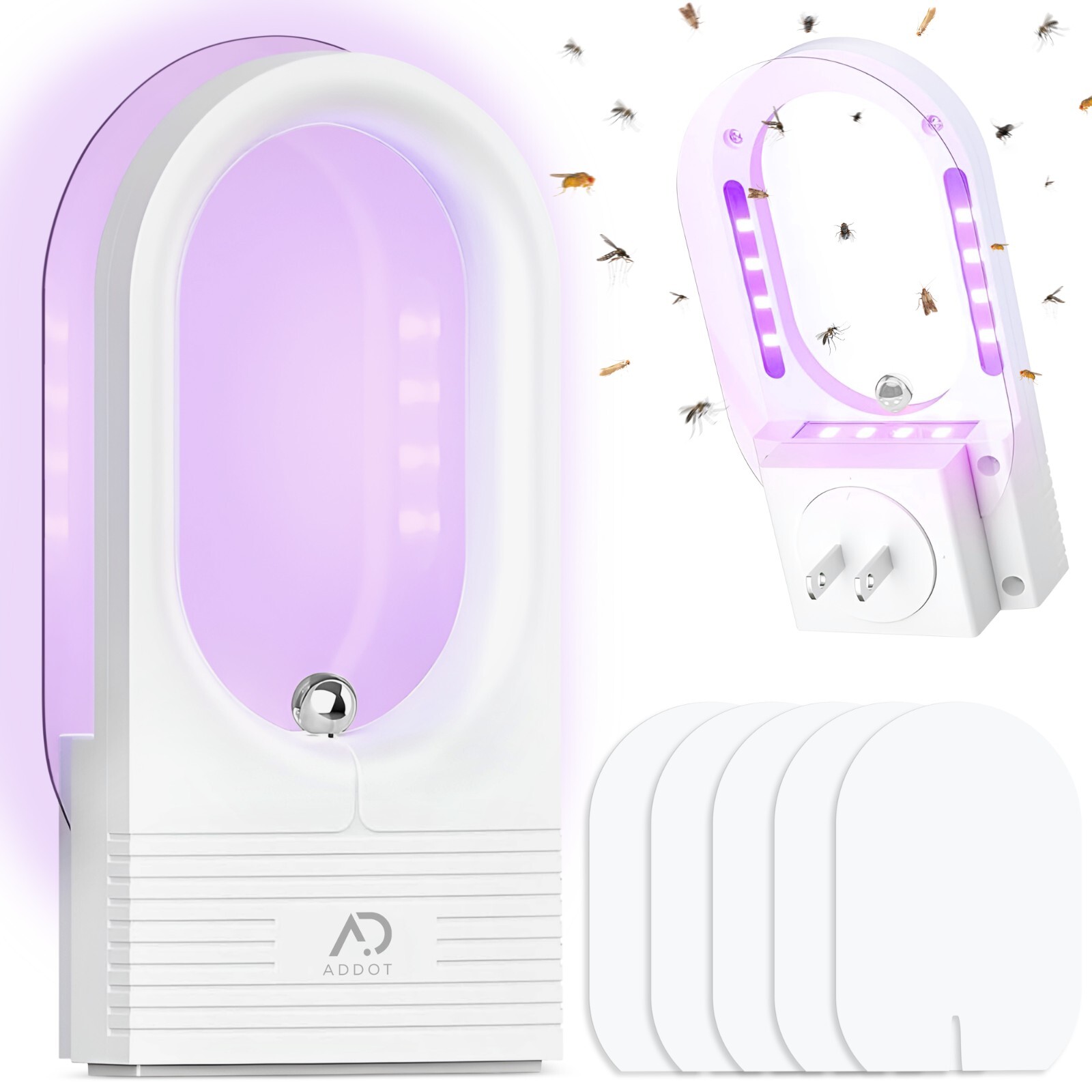 ADDOT Indoor Plug-In Fly Trap for Effective Mosquito, Bug, Moth, Fruit Fly, Gnat gallery