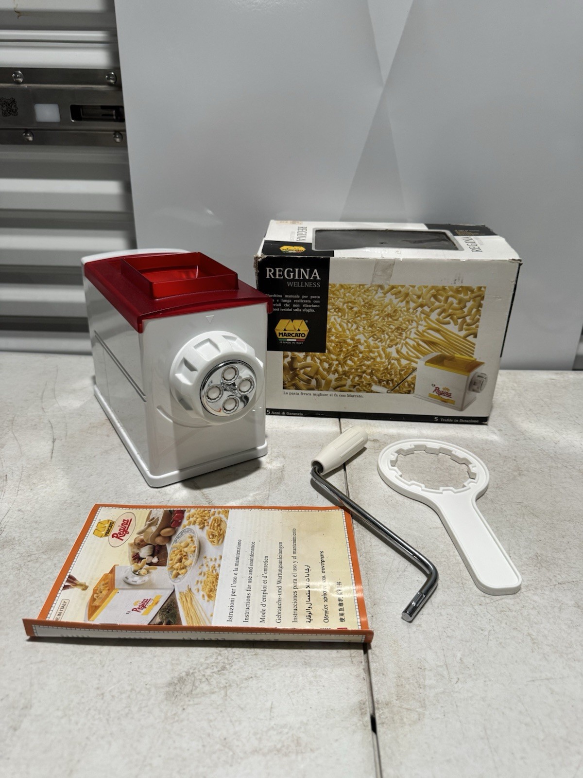 Vintage Regina Atlas Marcato Multisystem Manual Pasta Extruder-Made in Italy gallery