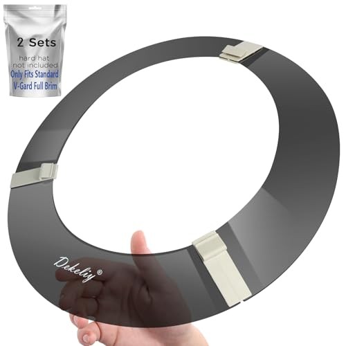 Hard Hat Sun Shade Fits Standard V-Gard Full Brim Attachment, Replaceable 2 pcs gallery