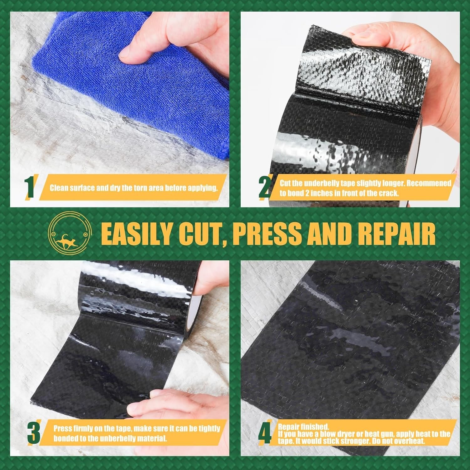 RV Underbelly Material Repair Tape, Flex Seal Belly Tape with Permanent Strong A gallery