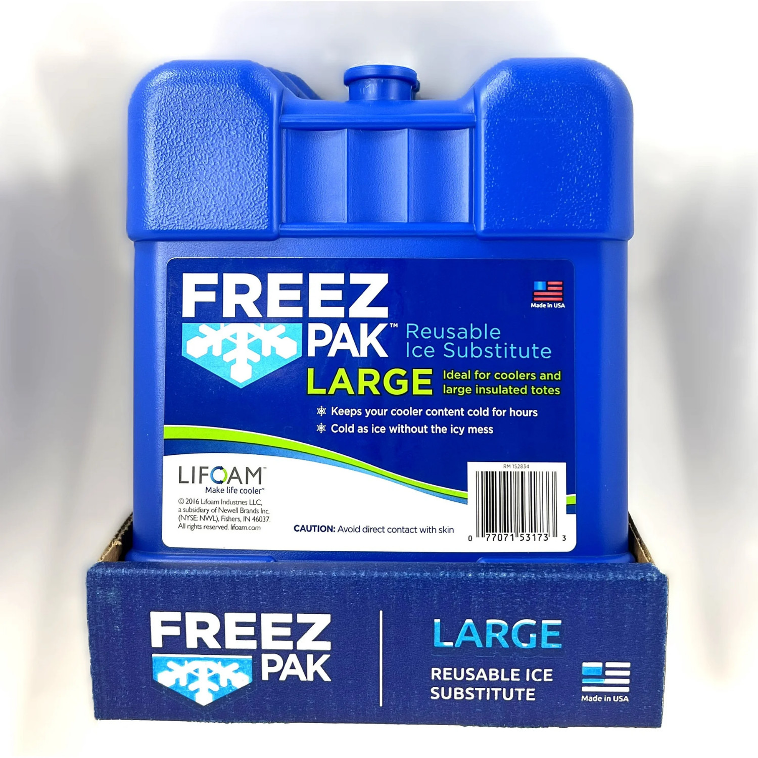 Freez Pak LARGE Icicle Reusable Camping/Cooler Ice Pack Substitute Blue, 2 Pack gallery