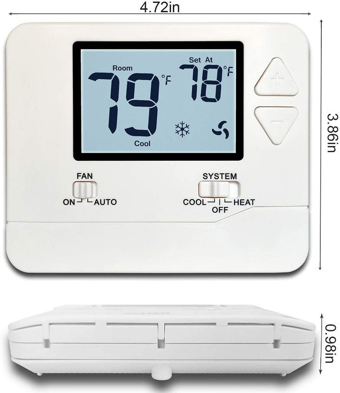 Digital Wall Electronic Non Programmable Thermostat STN-701 Heat / Cool gallery