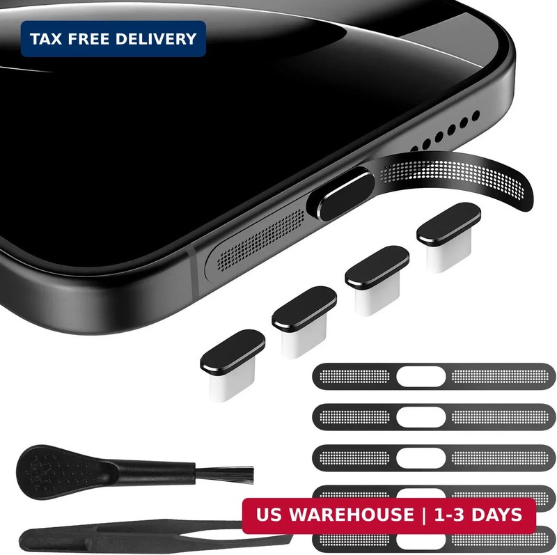 USB C Dust Plug for iPhone 17 Pro/17/Air, 5PCS Type C Charging Port Cover & Phon