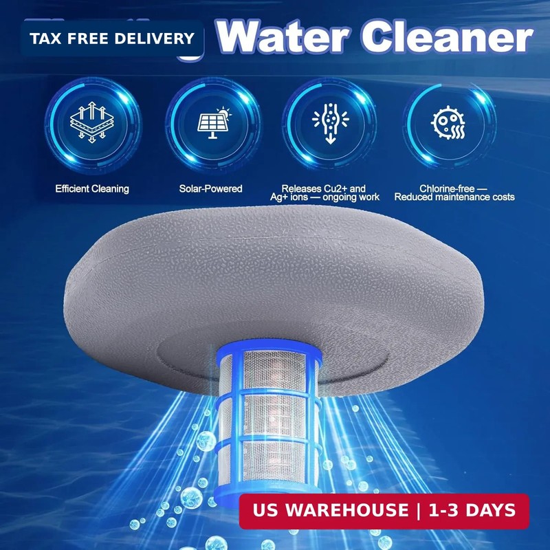 Solar Pool Ionizer - Floating Pool Cleaner for Swimming Pools Up to 45,000 Gallo gallery