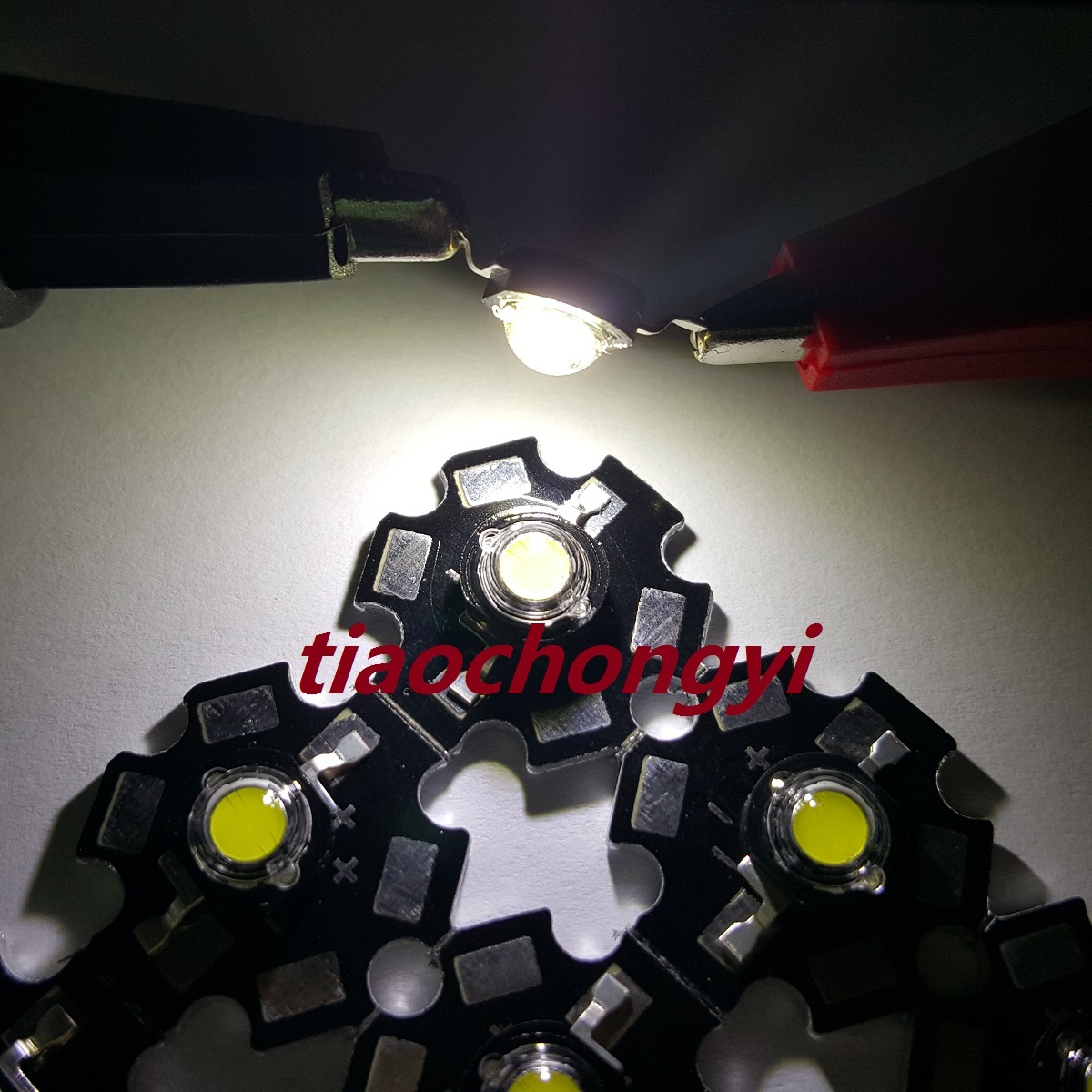 3W High Power LED Light Cool white 6000-6500K Black LED 20mm star PCB 10pcs gallery
