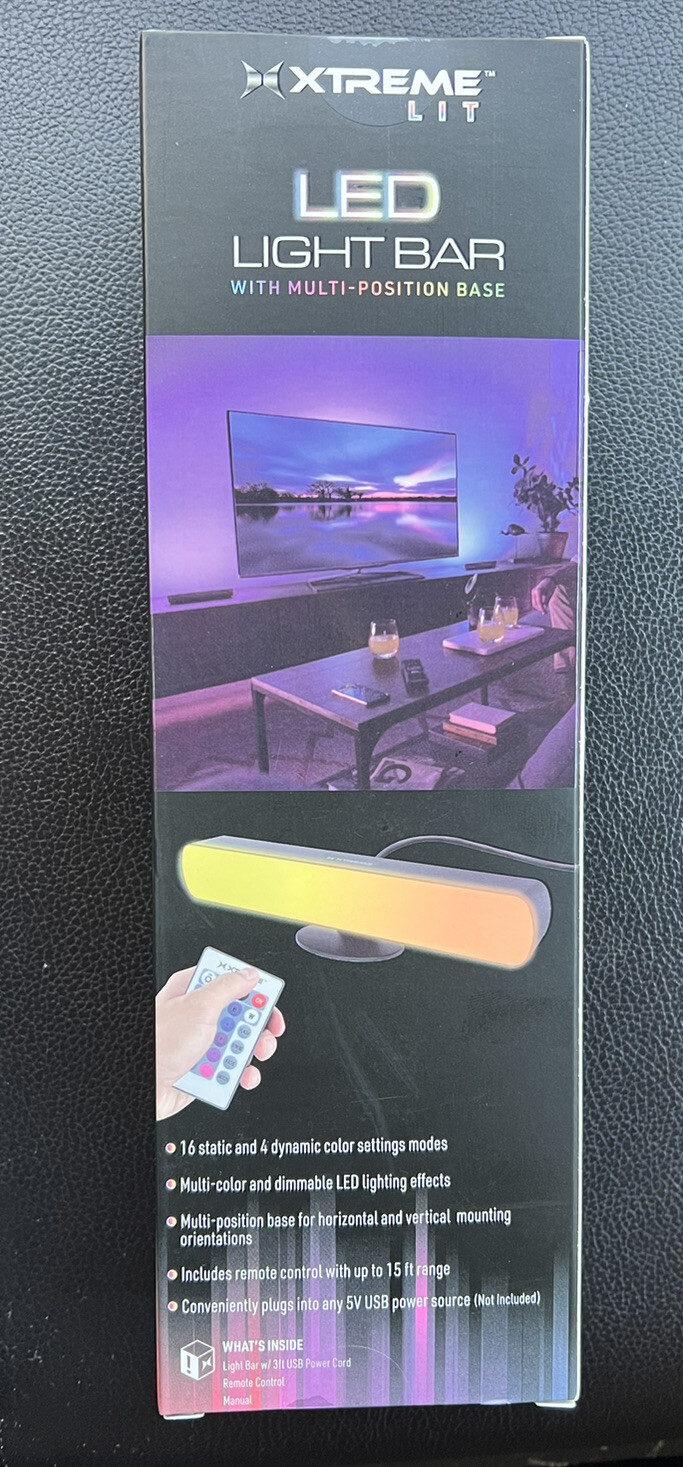 LED LIGHT BAR with MULTI-POSITION BASE VERTICAL / HORIZONTAL MOUNTING - 2 Pack gallery