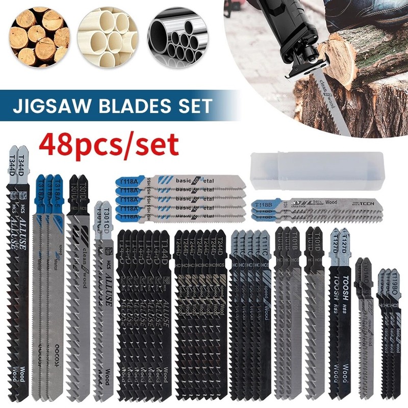 48PCS/set Assorted T-Shank Jigsaw Blades³ Kit Metal Plastic Wood Jig Saw gallery