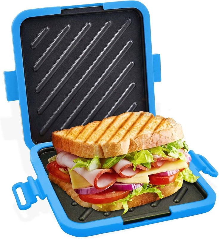 Microwave Sandwich Maker for Quick Grilled Cheese and Paninis in 5 Minutes gallery
