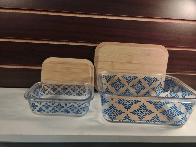 2 Pack Food storage Glass Containers with Locking Lids gallery