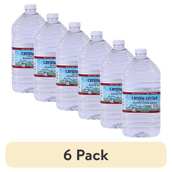 (6 pack) Crystal Geyser Alpine Spring Water, 1 Gallon Plastic Jug gallery