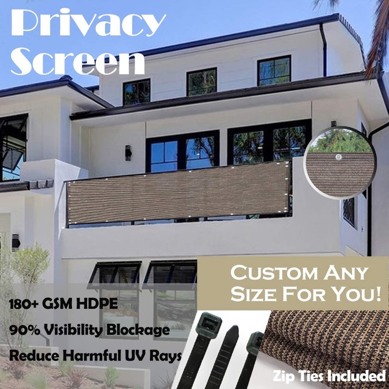 Alion Home© Elegant Privacy Screen Fence Mesh Windscreen for Backyard Deck gallery