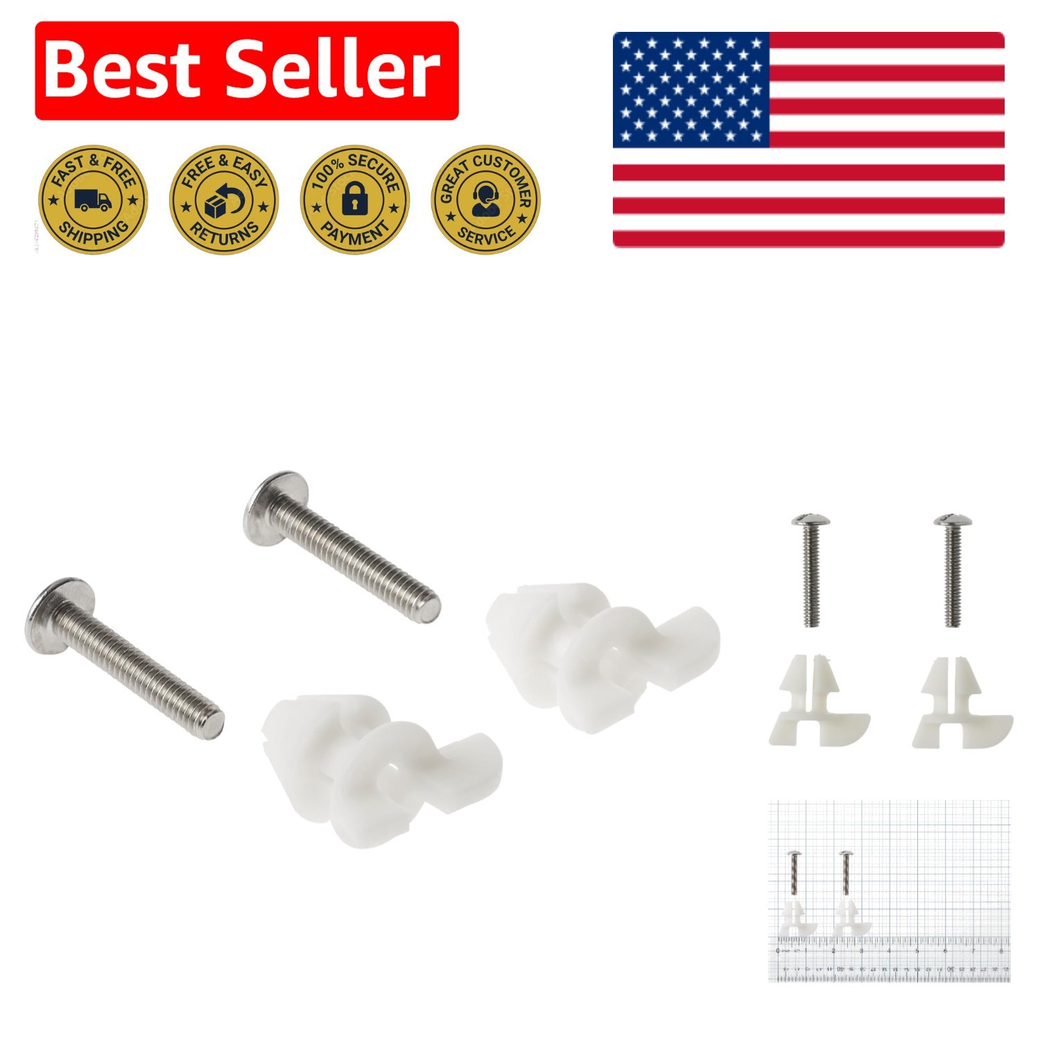 Genuine Rear Seat Assembly Hardware Pack - Metal, Vehicle Specific Fit gallery