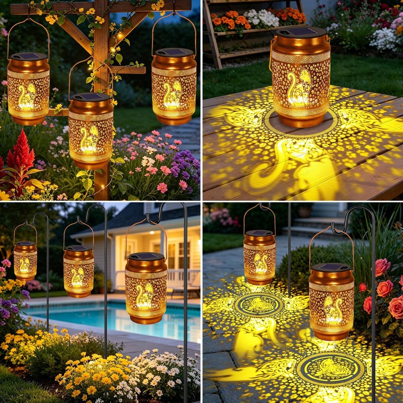 Cat Solar Lanterns Outdoor Waterproof Garden Decor, Birthday Gifts for Women ... gallery