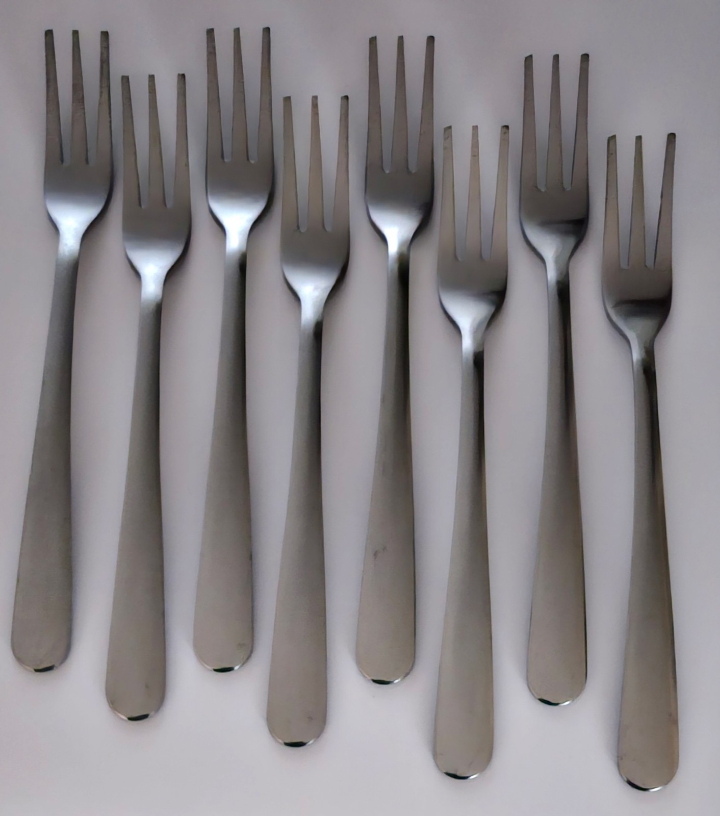 8 Cocktail Appetizer Seafood Forks Stainless Windsor Co. USA Flatware Lobster gallery