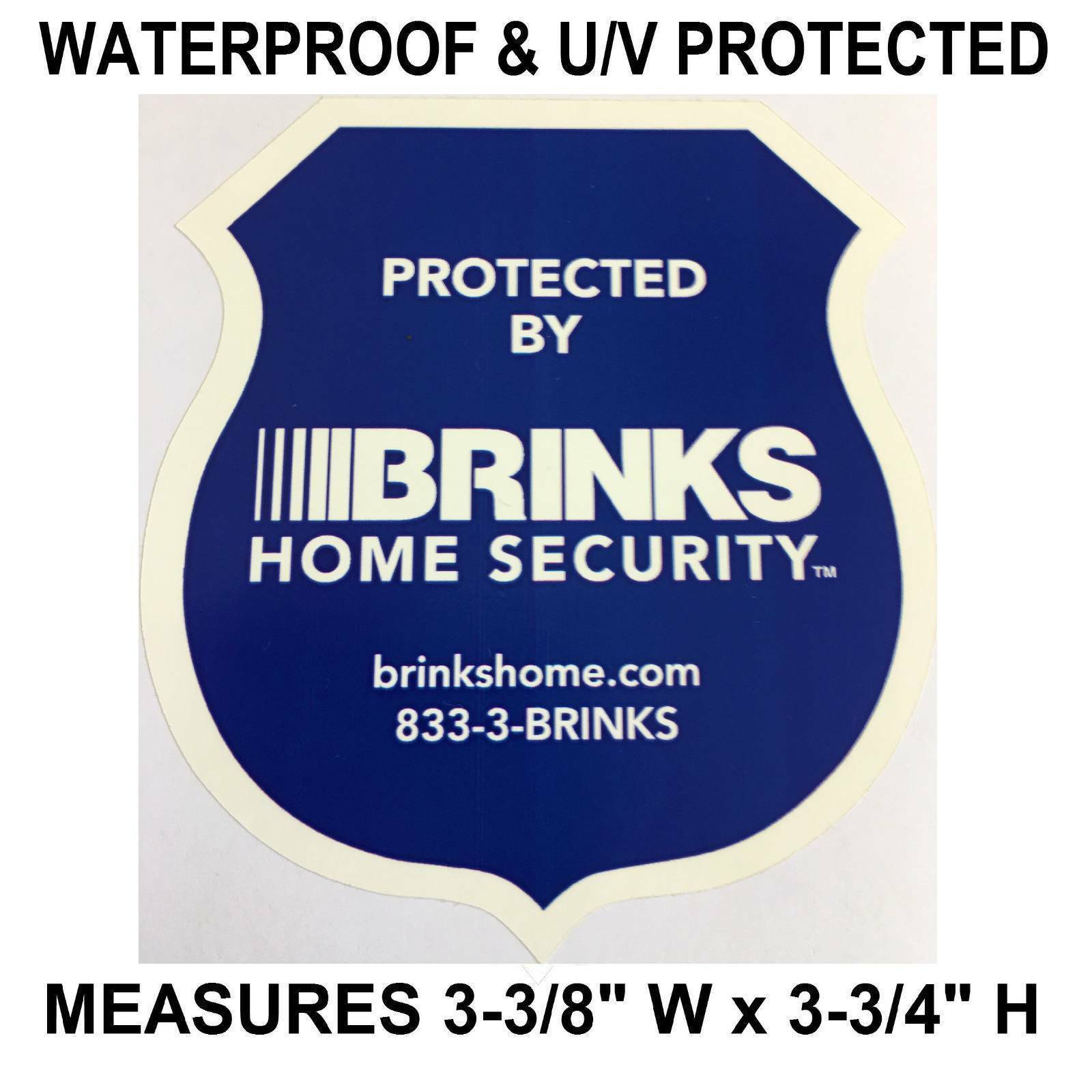 Window Stickers Lot Home Security Brinks Alarm+Camera System Warning Decal gallery