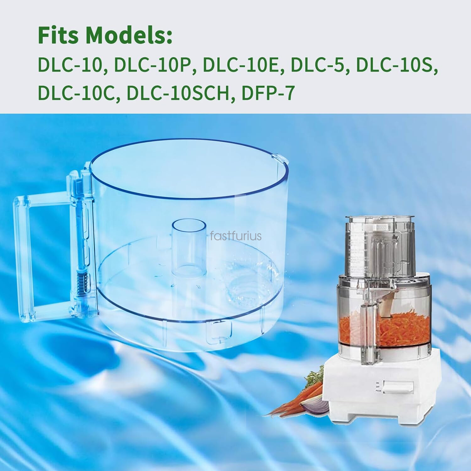 7-Cup Food Processor Work Bowl Fit for Cuisinart DLC-10 Series,FP-631AGTX-1 gallery
