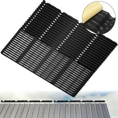 20 Pcs 9 Inch Outer Ribbed Profile Foam Closure Strips 3 ft Long Strips