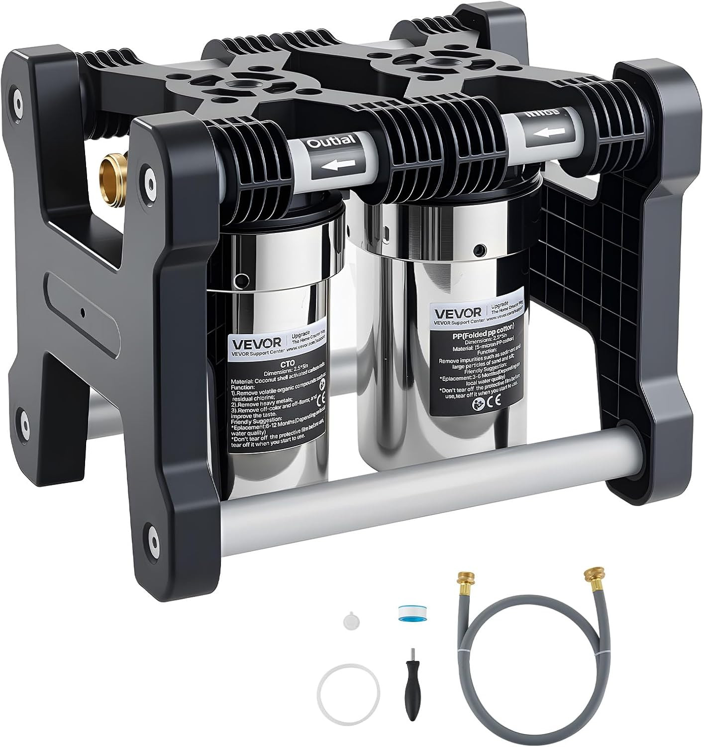 RV Water Filter System, 5-Micron Dual Stage Premium RV Water Filtration System w gallery