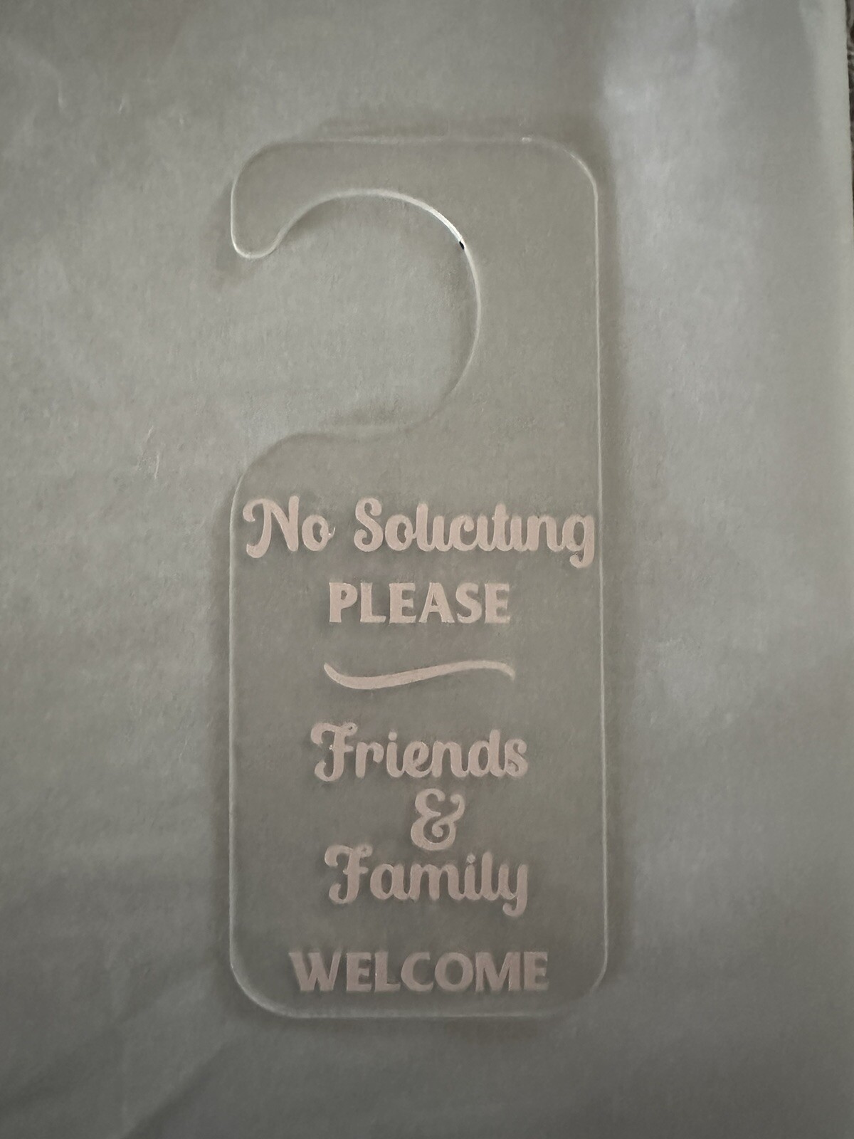 NO* Soliciting Door Sign (Select One) gallery