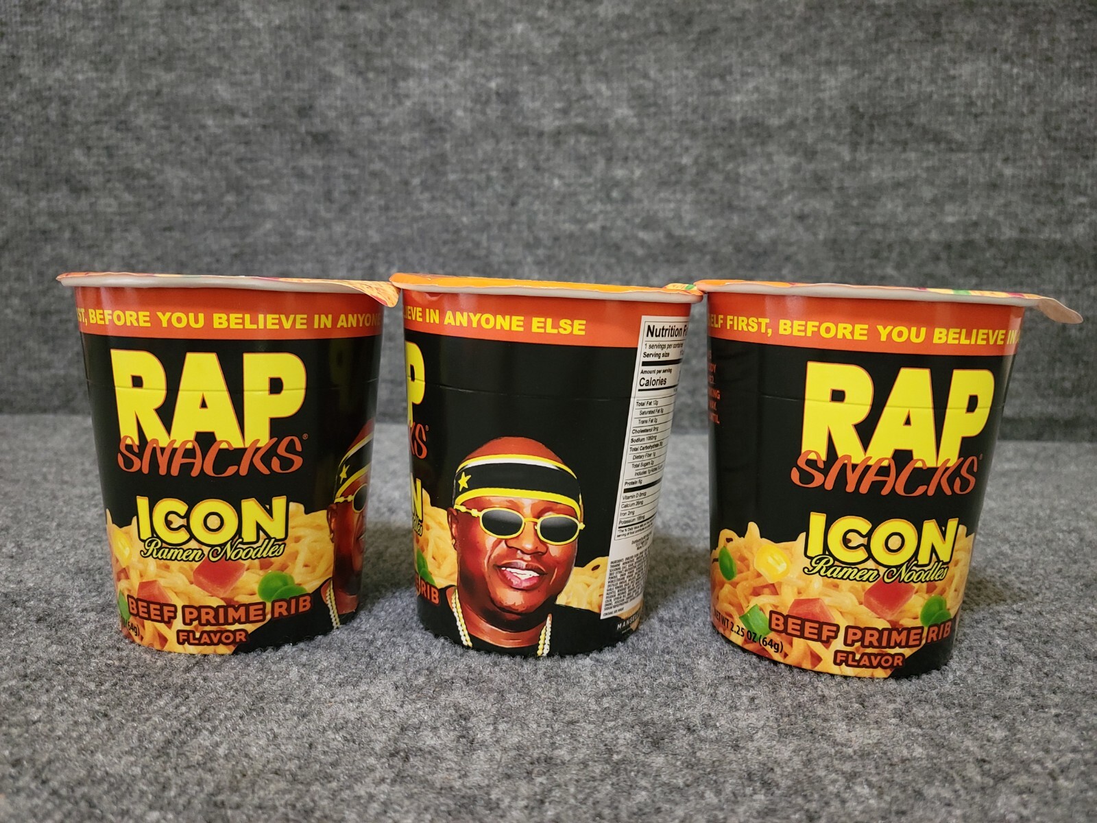 3 RAP SNACKS ICON  E-40 Ramen Noodles Beef Prime Rib Flavor gallery