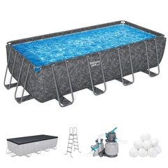 Bestway Rectangular Above Ground Swimming Pool Set
