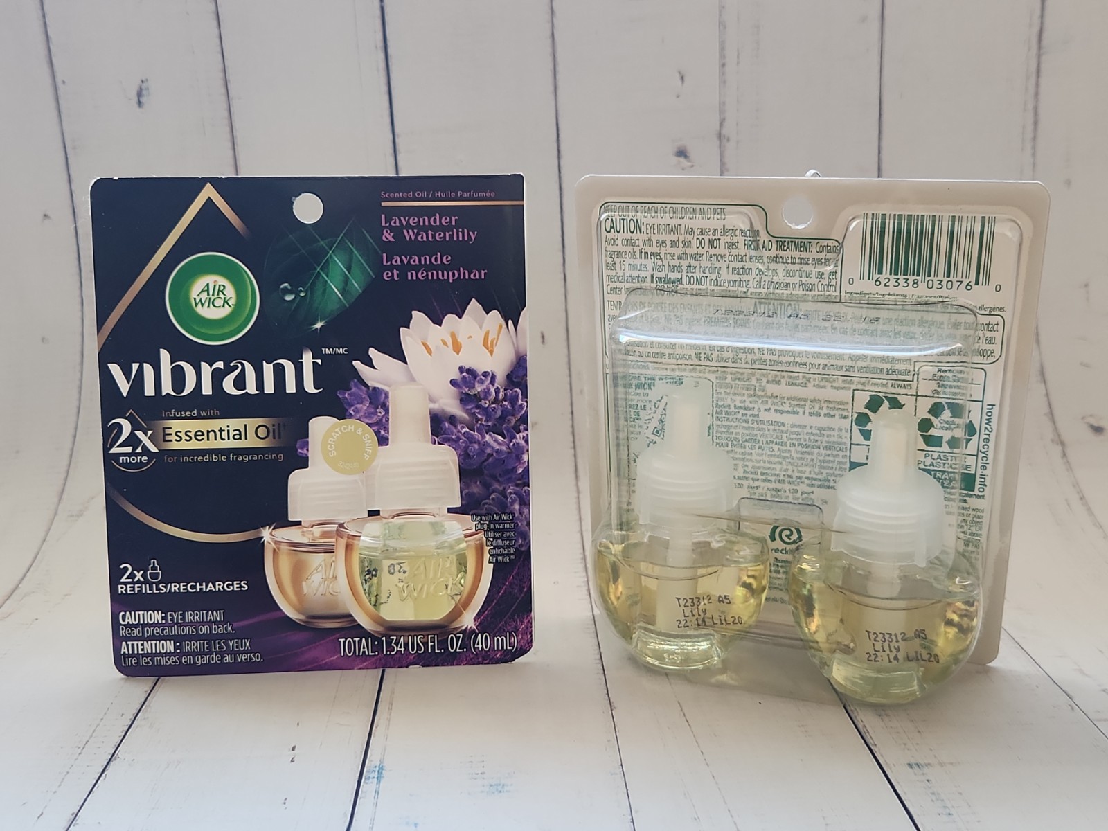 (Pack of 2) Air Wick Essential Oil Refills, Lavender & Waterlily, Total 4 Refil gallery