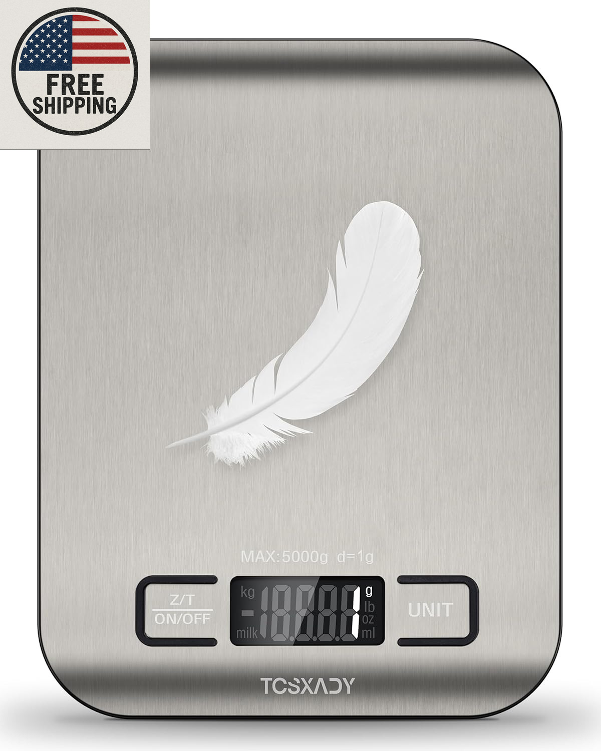 Food Scale, 11Lb Digital Kitchen Scale with 6 Units LCD Display and Tare Functio gallery