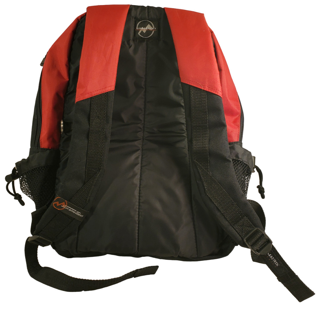 Red and Black Backpack Multipockets Pencil & Bottle Pockets 2