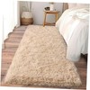 Soft Runner Rugs for Bedroom Hallways, 2x6 Fluffy 2' x 6' (Rectangular) Beige gallery